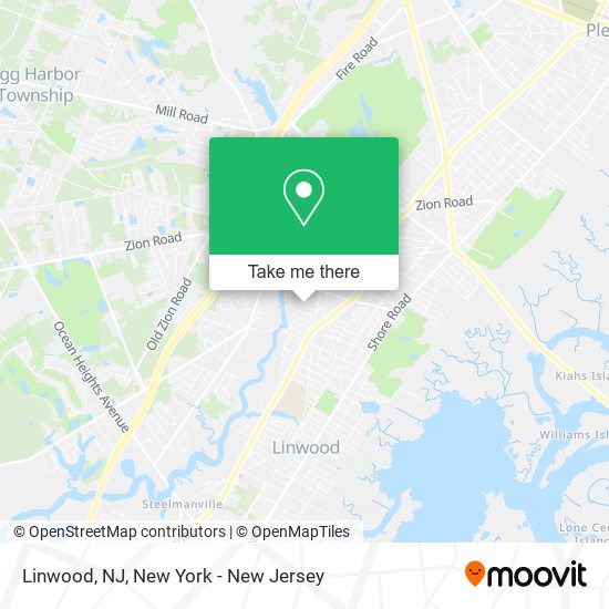 Linwood, NJ map