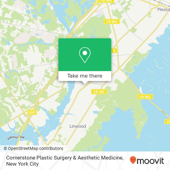 Cornerstone Plastic Surgery & Aesthetic Medicine map