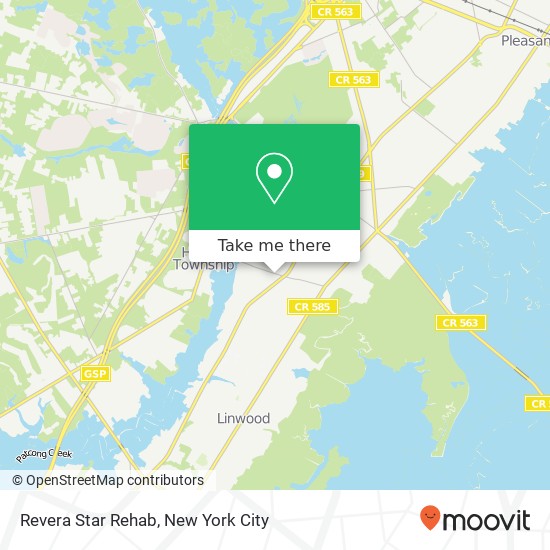 Revera Star Rehab map