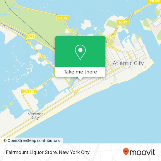 Mapa de Fairmount Liquor Store
