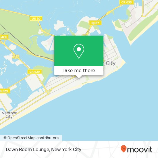 Mapa de Dawn Room Lounge