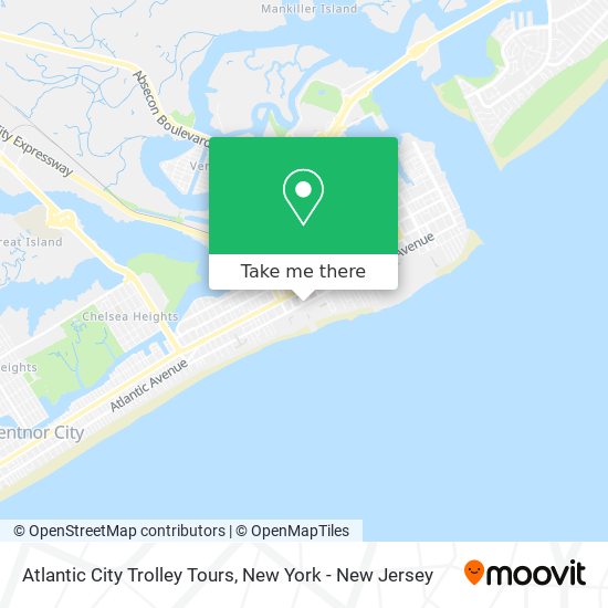 Atlantic City Trolley Tours map