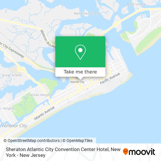 Sheraton Atlantic City Convention Center Hotel map