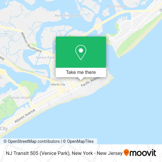 NJ Transit 505 (Venice Park) map