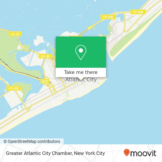 Greater Atlantic City Chamber map