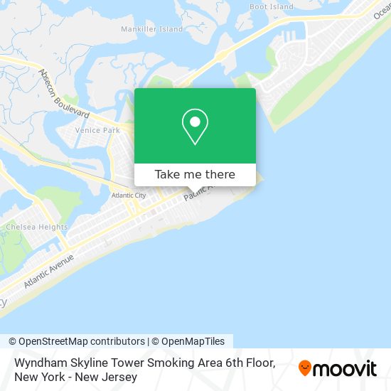 Mapa de Wyndham Skyline Tower Smoking Area 6th Floor