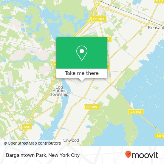 Mapa de Bargaintown Park