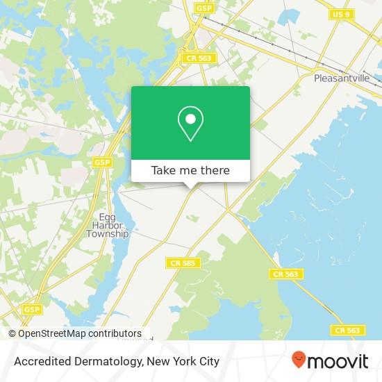 Mapa de Accredited Dermatology