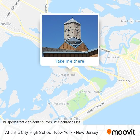 Mapa de Atlantic City High School