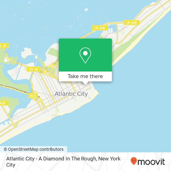 Atlantic City - A Diamond In The Rough map