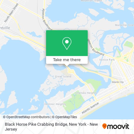 Black Horse Pike Crabbing Bridge map