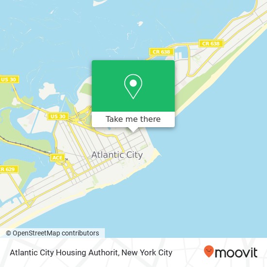 Mapa de Atlantic City Housing Authorit