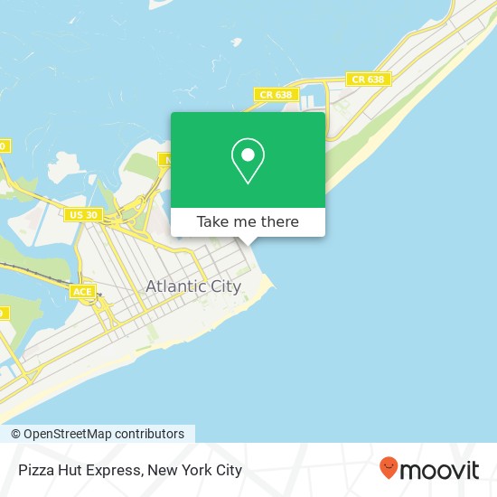 Pizza Hut Express map