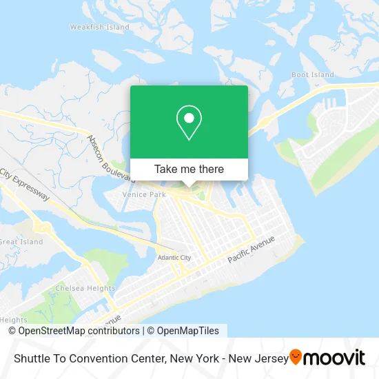 Shuttle To Convention Center map
