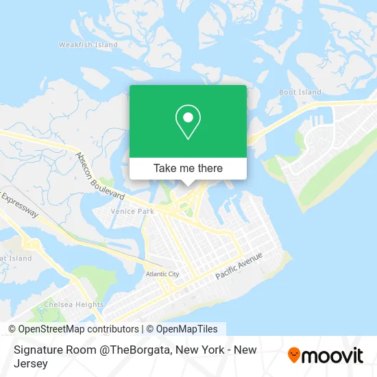 Signature Room @TheBorgata map