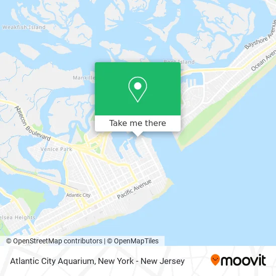 Atlantic City Aquarium map