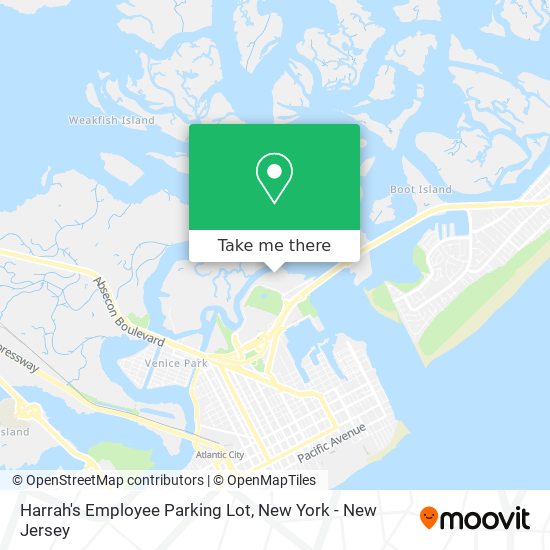 Mapa de Harrah's Employee Parking Lot