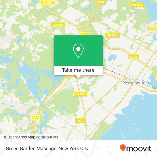 Green Garden Massage map