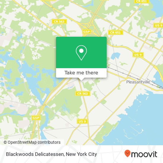 Mapa de Blackwoods Delicatessen