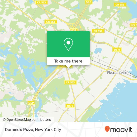 Domino's Pizza map