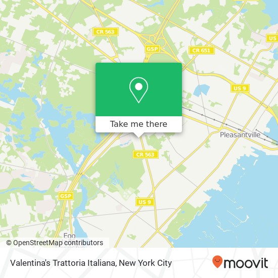 Mapa de Valentina's Trattoria Italiana