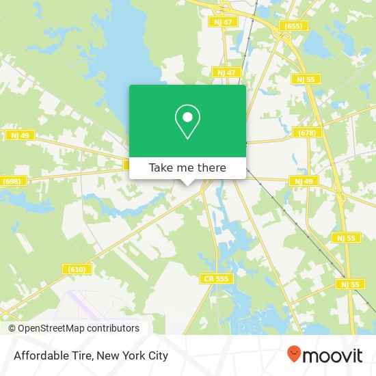 Affordable Tire map