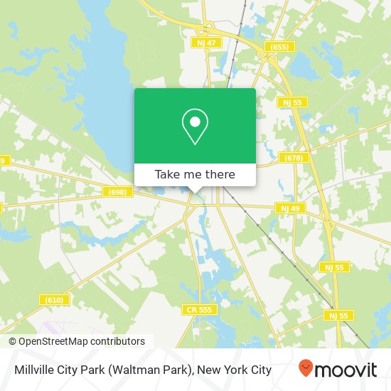 Mapa de Millville City Park (Waltman Park)