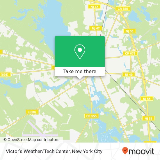 Victor's Weather/Tech Center map