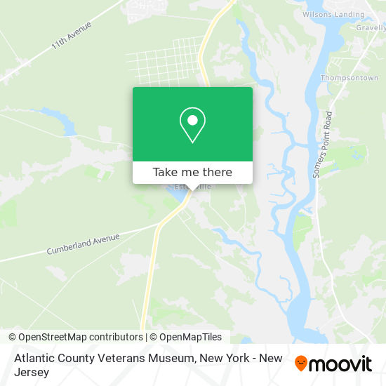 Atlantic County Veterans Museum map