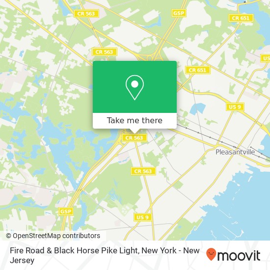 Mapa de Fire Road & Black Horse Pike Light