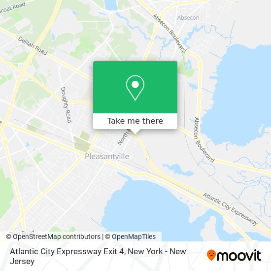 Atlantic City Expressway Exit 4 map