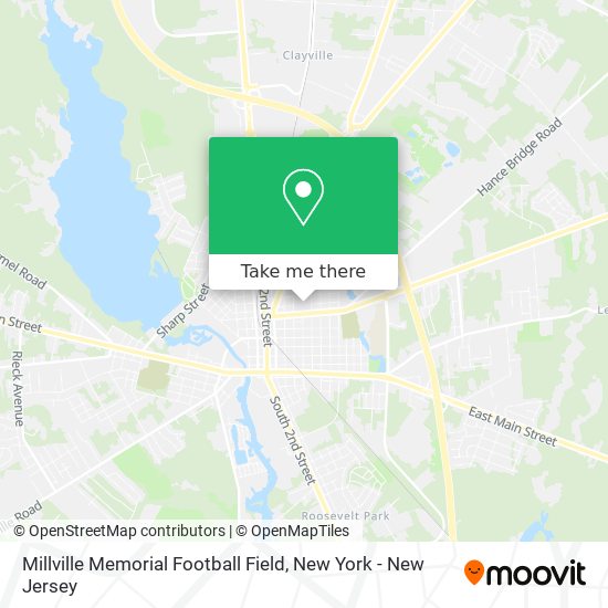 Millville Memorial Football Field map