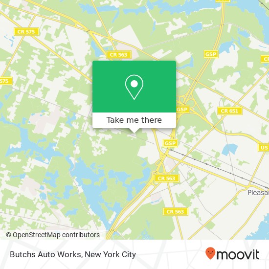 Mapa de Butchs Auto Works