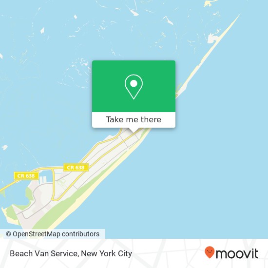 Beach  Van Service map