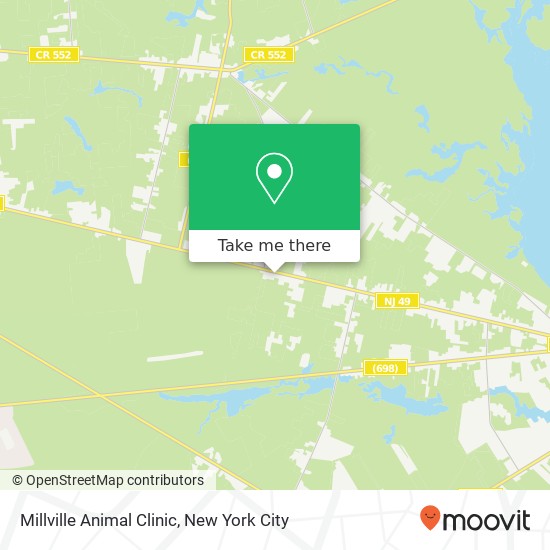 Mapa de Millville Animal Clinic