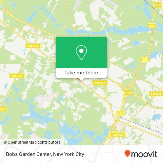 Bobs Garden Center map