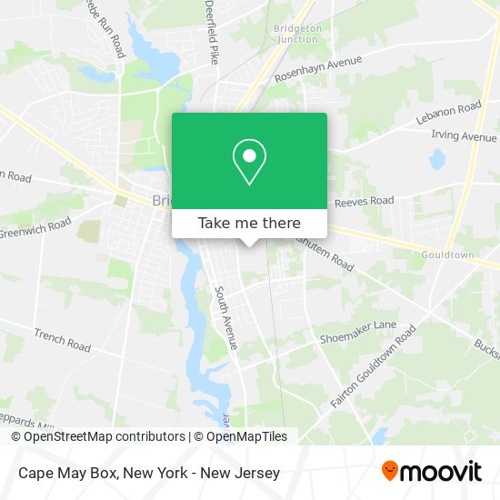 Mapa de Cape May Box