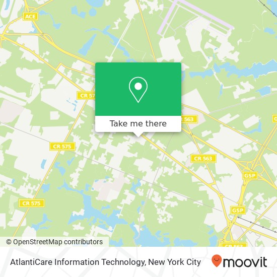 AtlantiCare Information Technology map