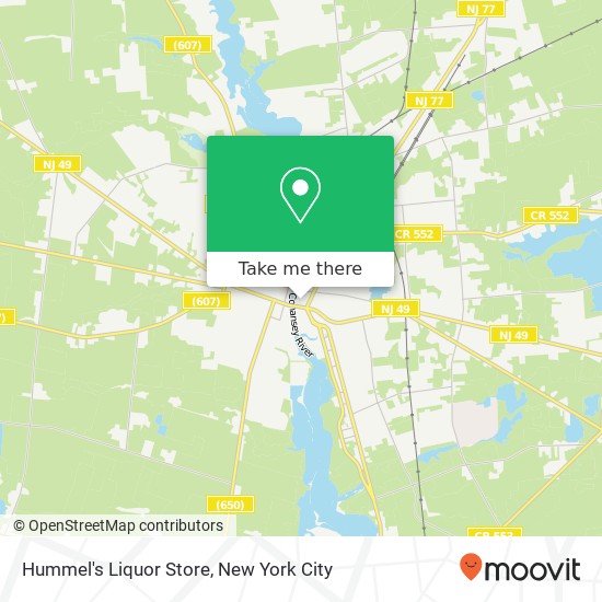 Hummel's Liquor Store map