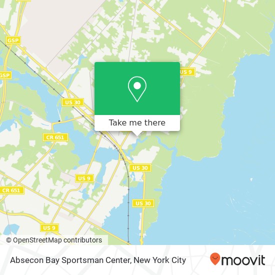 Absecon Bay Sportsman Center map