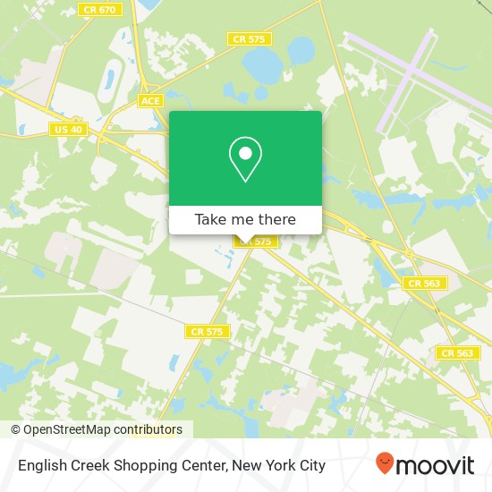 Mapa de English Creek Shopping Center