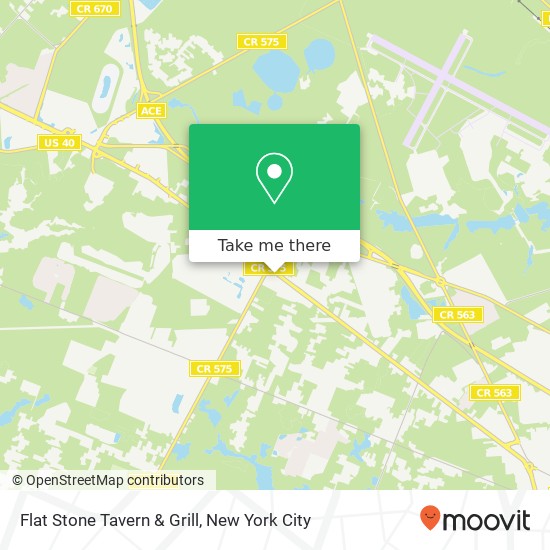 Flat Stone Tavern & Grill map