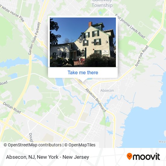 Absecon, NJ map