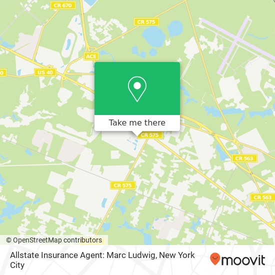 Allstate Insurance Agent: Marc Ludwig map