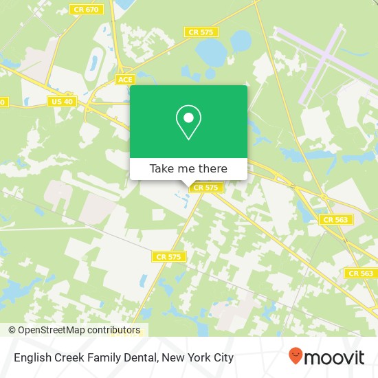 English Creek Family Dental map