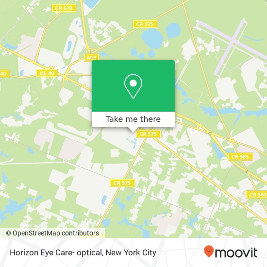 Mapa de Horizon Eye Care- optical