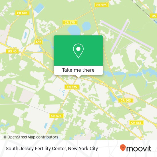 South Jersey Fertility Center map