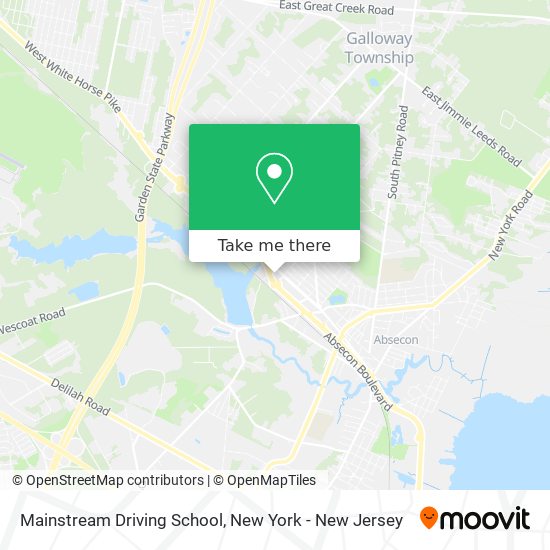 Mainstream Driving School map