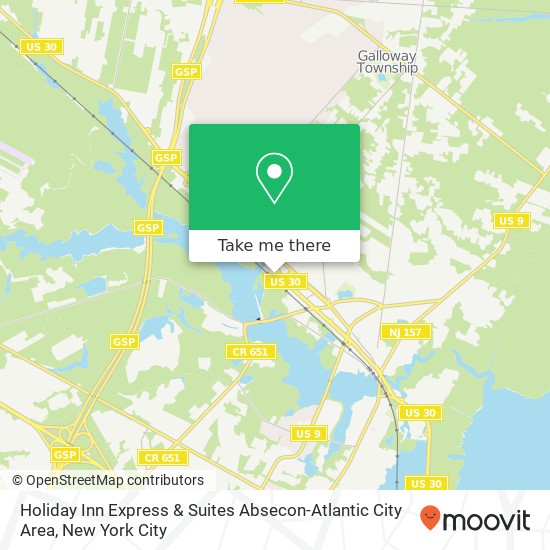Holiday Inn Express & Suites Absecon-Atlantic City Area map