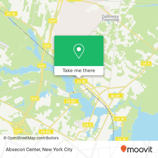 Absecon Center map